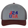 112 Trucker Cap - Greely PTO Heather gray/charcoal/maroon Thumbnail