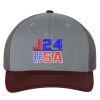 112 Trucker Cap - Greely PTO Heather gray/charcoal/maroon Thumbnail
