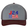 112 Trucker Cap - Greely PTO Heather gray/charcoal/maroon Thumbnail